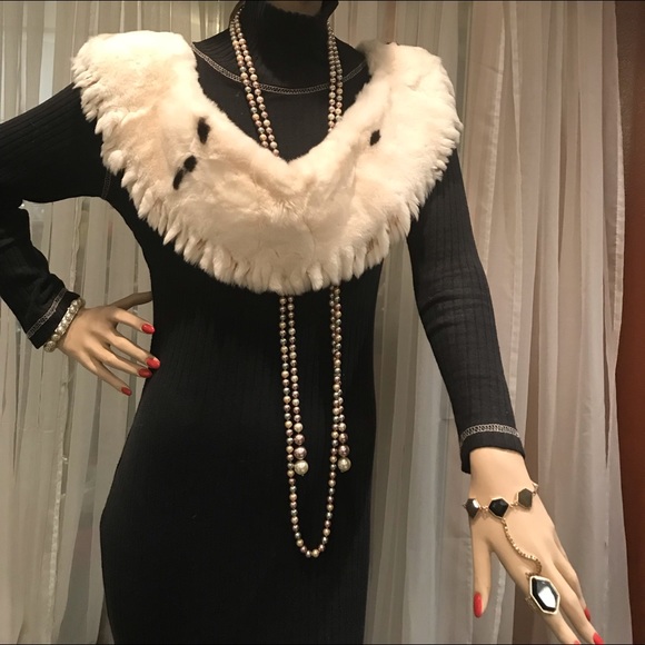 Jackets & Blazers - Rex Chinchilla fur Collar with Fringes